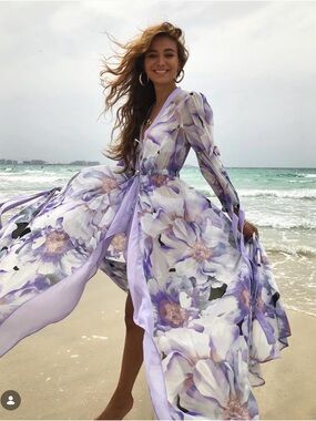 Katya Kovtunovich Beach Coverup Sheer Dress